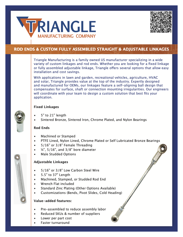 Rod Ends and Custom Linkages