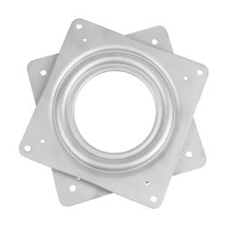 Steel Square Lazy Susan Turntable Bearing, 20 Gauge  - 4"