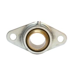Sintered Bronze 2 Bolt Flange Bearing with Ring