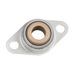 Sintered Bronze 2 Bolt Flange Bearing with Ring