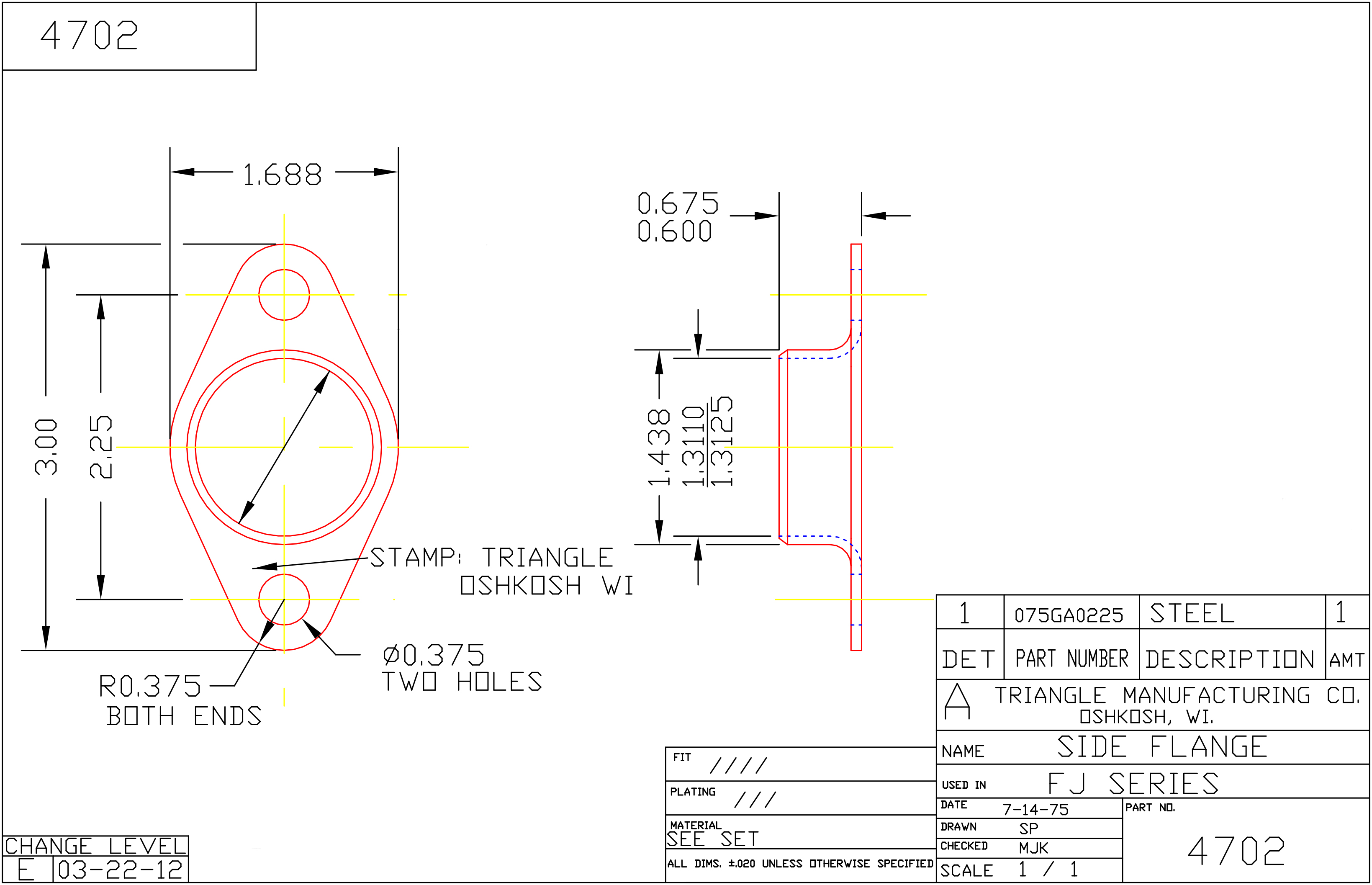 Sintered Bronze Spherical Bearing with Ring, 22 Gauge  -   3/8 