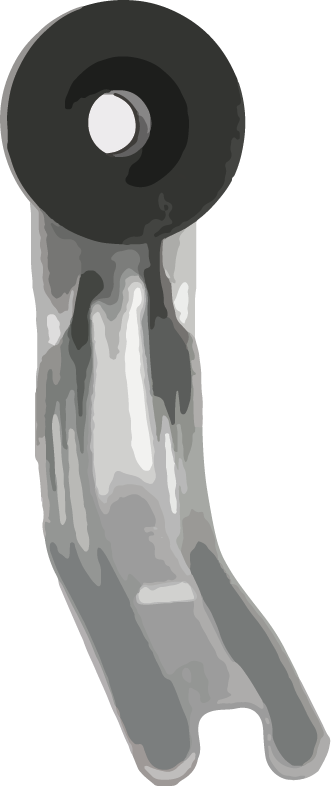 Motor Mount Arm with Rubber Grommet